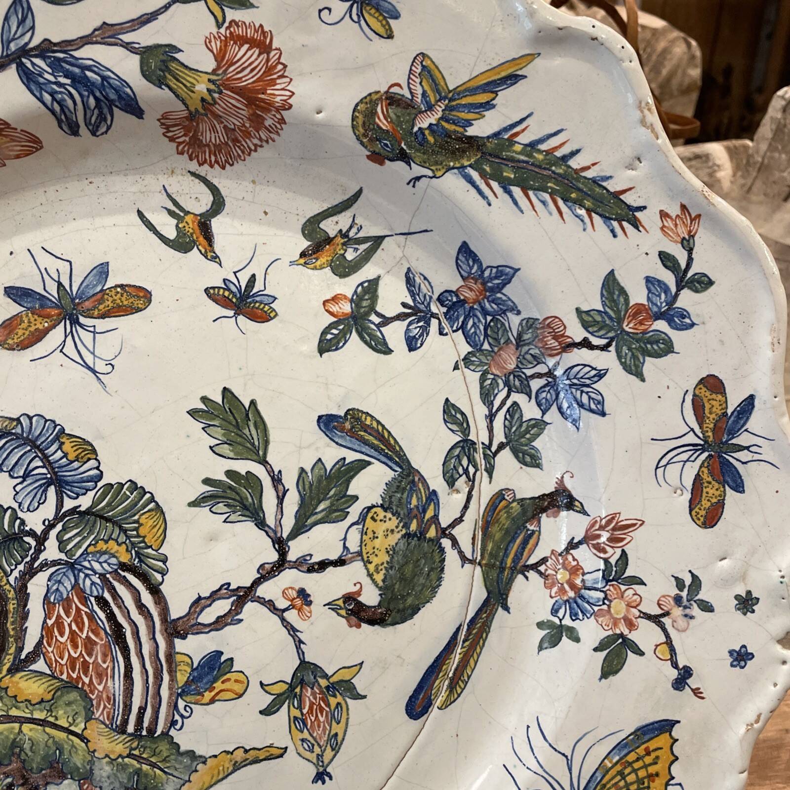 Round dish Sinceny 18th century