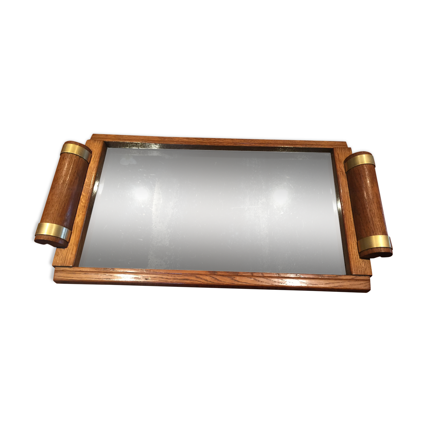 Art deco mirror tray