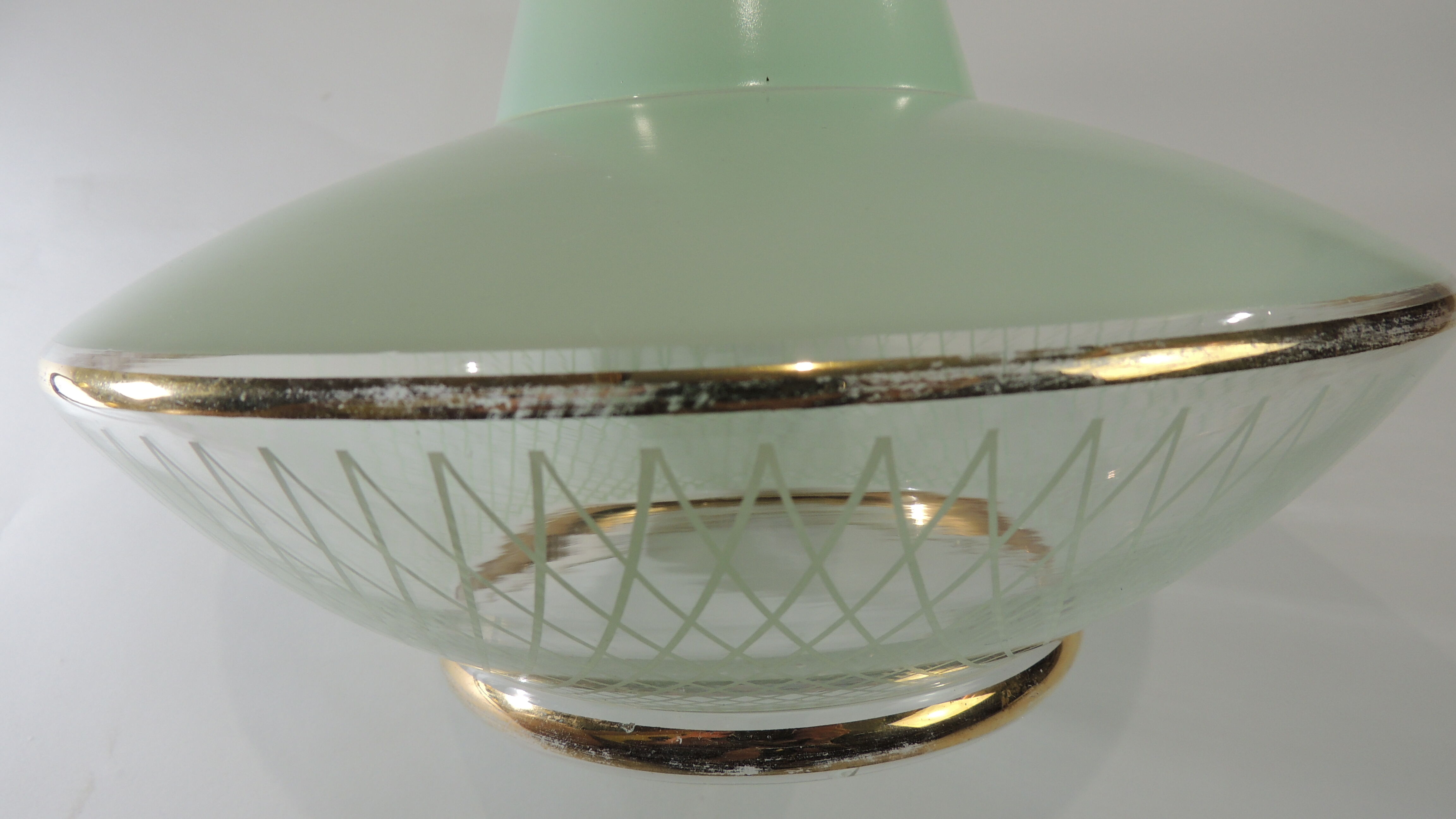 Suspension Verrine opaline vert