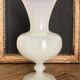 white opaline vase
