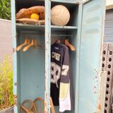 Vintage metal industrial wardrobe