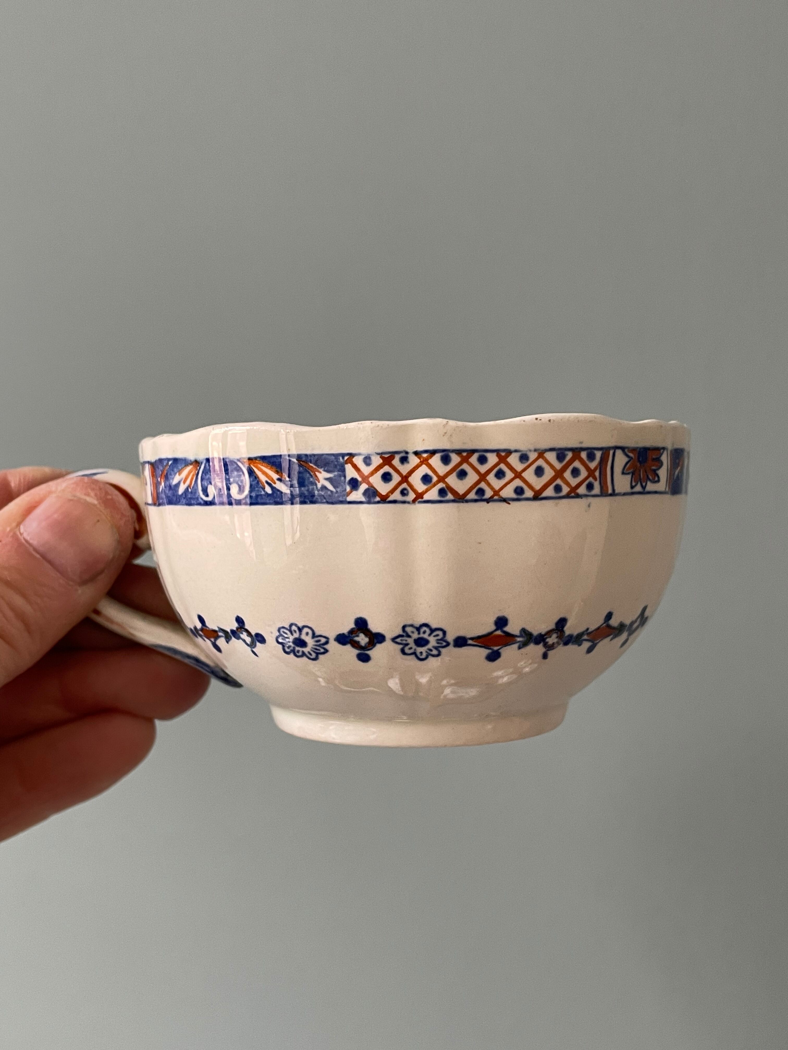 Coffee service Émile Bourgeois Grand Dépôt, décor Rouen XIXth