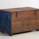 Antique folk art style chest with floral motifs (c.1920)
