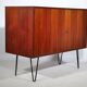 Buffet d'Erich Stratmann, teck, pieds en épingle à cheveux, armoire, années 1960