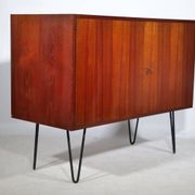 Buffet d'Erich Stratmann, teck, pieds en épingle à cheveux, armoire, années 1960