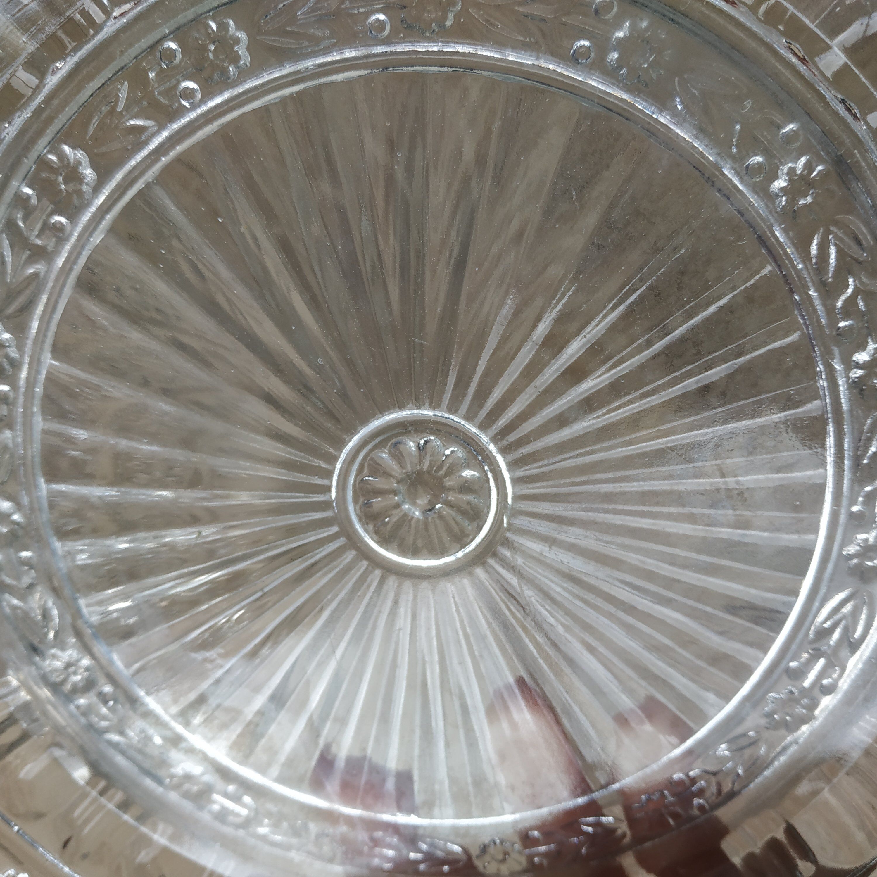 Old glass cheese bell