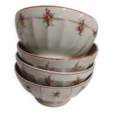 Vintage faceted bowls