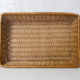 vintage rattan tray