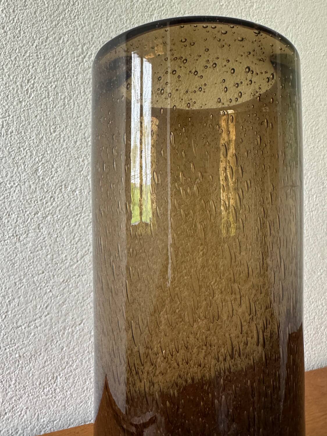 Bendor bubble glass roller vase from the 60s