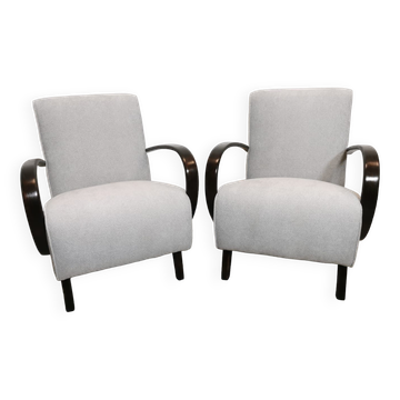 Armchairs by Jindrich Halabala, 1940s, Set of 2