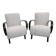 Fauteuils de Jindrich Halabala, années 1940, Set de 2