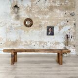 Table basse primitive en bois massif