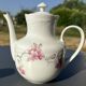Antique tea set in Limoges porcelain by Chastagner, 3 pieces.