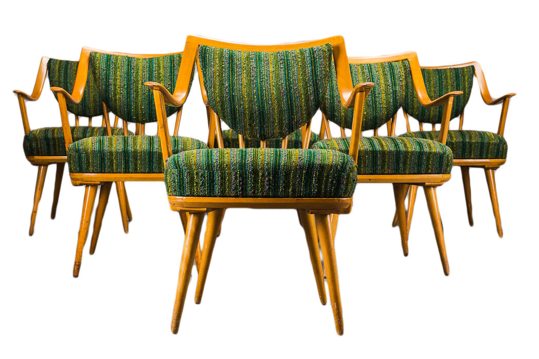 German Beech Armchairs from Casala, 1950s, set of 6