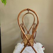 Rattan magazine holder 1970s