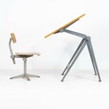 “Reply” drafting table and chair by Wim Rietveld & Friso Kramer for Ahrend