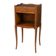 Living room table in marquetry, transitional style between Louis XV and Louis XVI – Mid 20th century