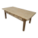 Table basse de ferme rustique en chêne massif Aérogommer - 1m18.5