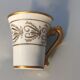 Coffee cup Porcelain of Paris Camille Le Tallec - Hand-painted 1961
