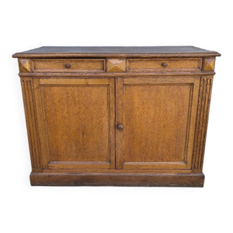 English sideboard in blond oak 1950