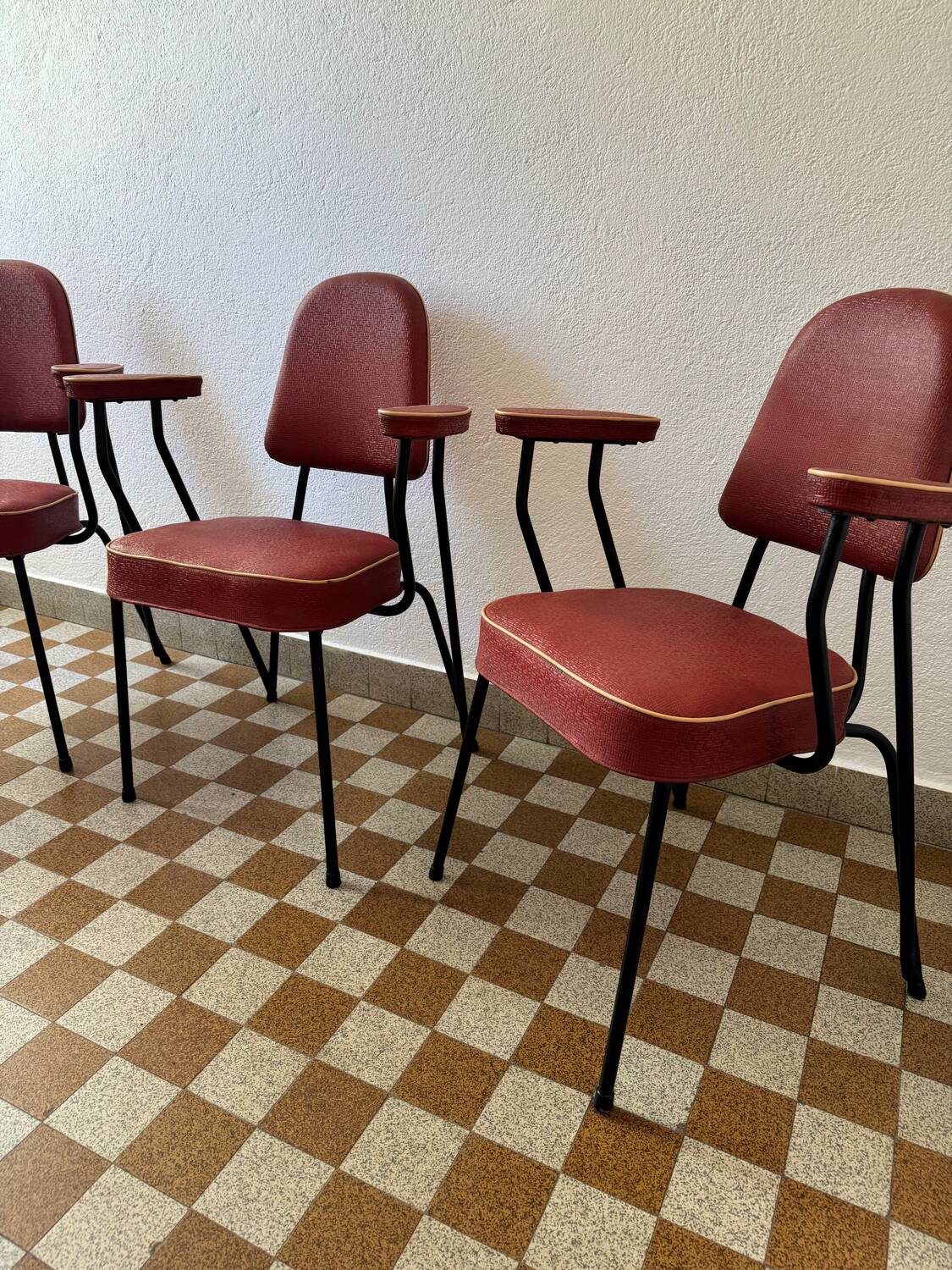 Tubular armchair chair from the 50s