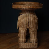 Elephant braided wicker service⎮60s/70s