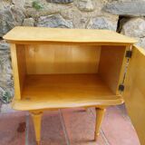 Wooden bedside table