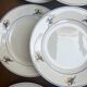 Lot de 9 assiettes plates anciennes Gien modèle Nice
