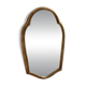 Antique gilded baroque mirror in wood – Distressed glass – Carved wood