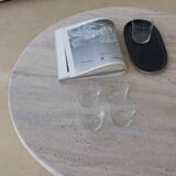 Thaly Circular Coffee Table - Natural Travertine