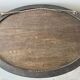 Antique Oval Mahogany Wall Mirror