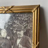 Frame gilded wood measurements 16.5 cm x 12.5 cm convex glass