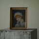 Oil portrait of a woman with a floral bonnet, Belgium, 1920s.