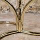 Modular brass coffee table, Morex, Italy, 1970