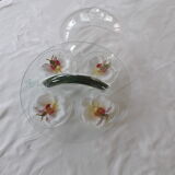 Cheese platter glass decoration orchids