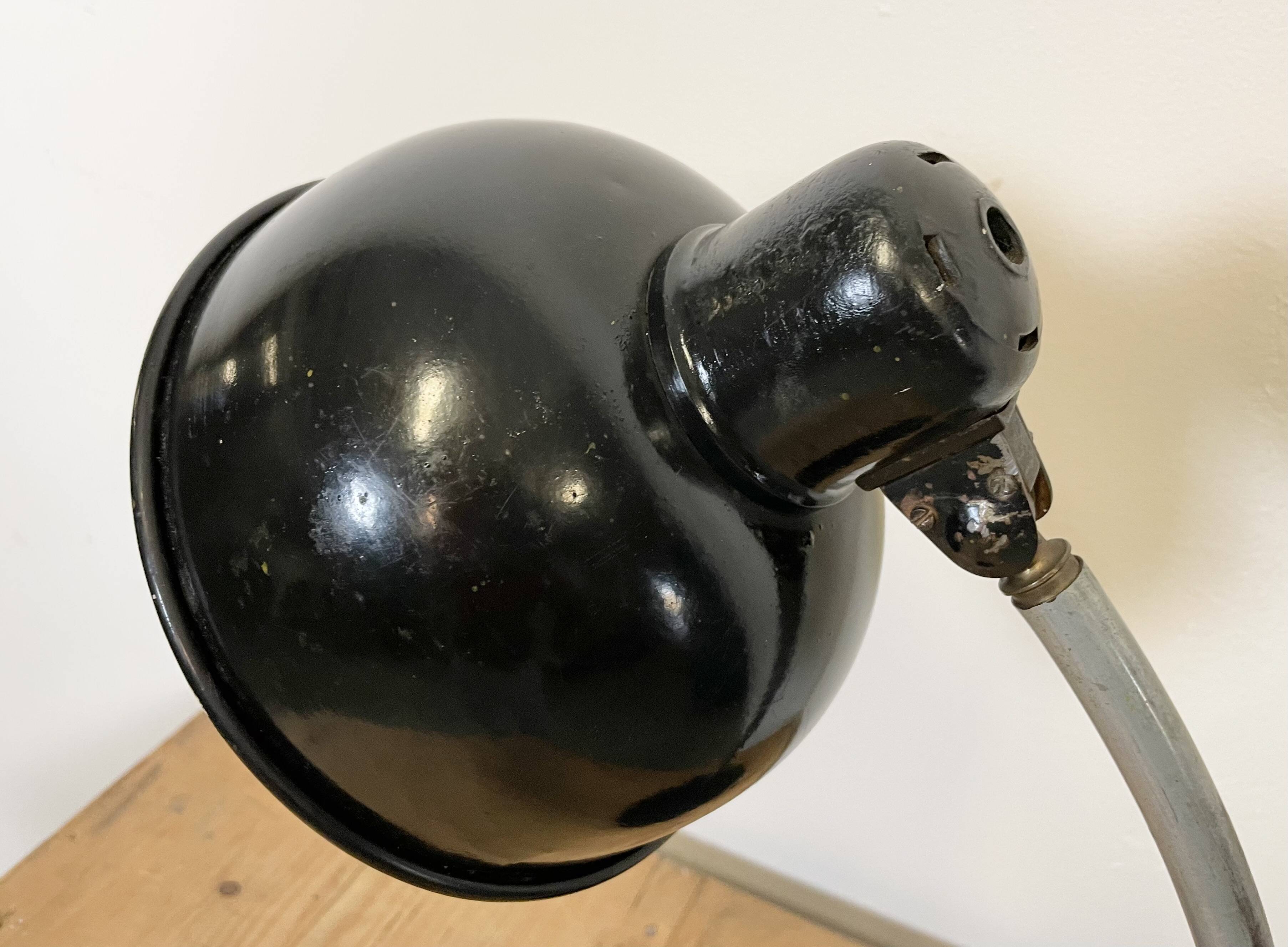 Vintage Black Workshpp Table Lamp, 1950s
