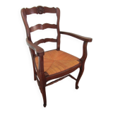 Fauteuil de grand'père paillé