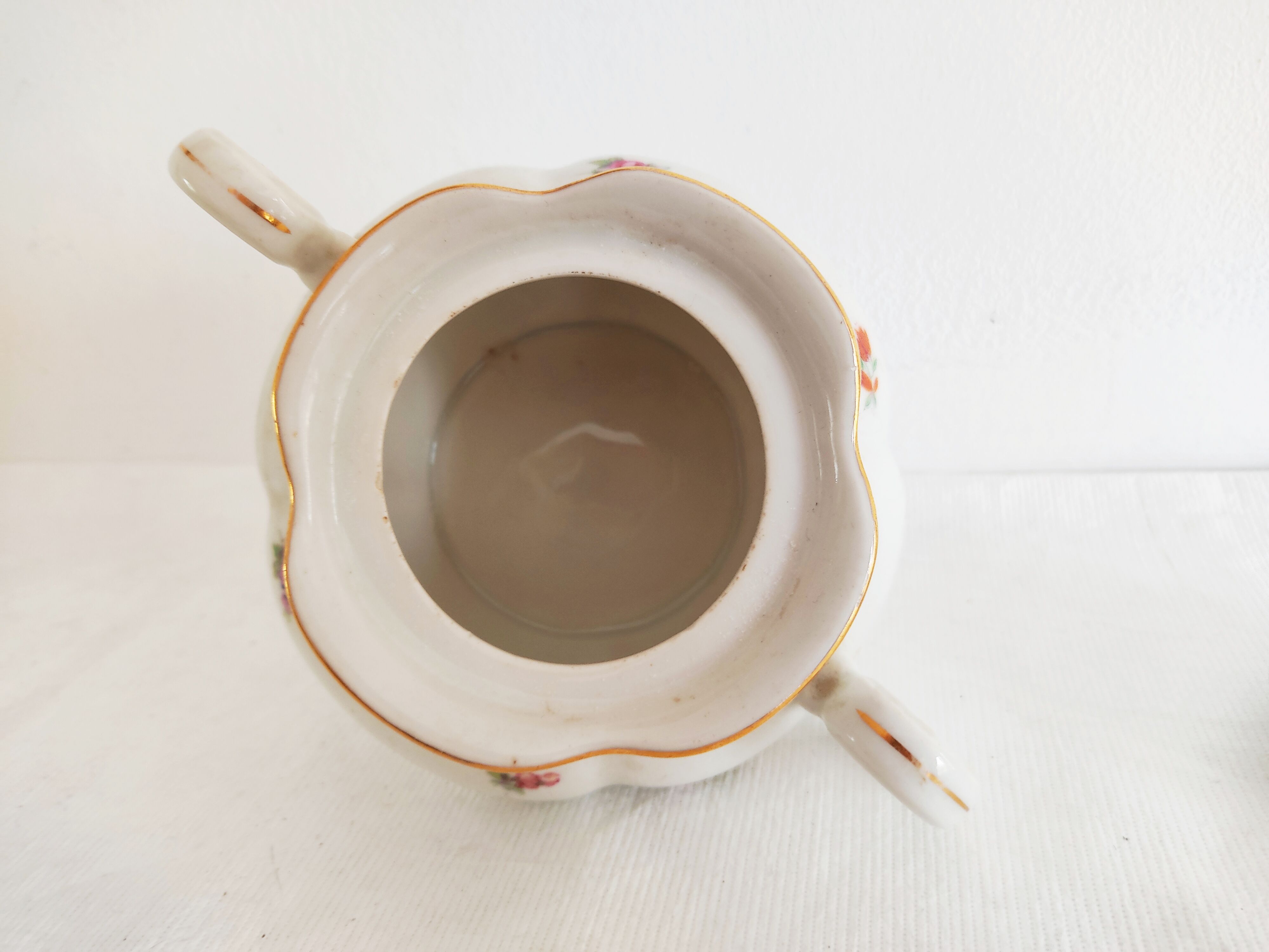 Sugar pot and porcelain milk jug early 20th