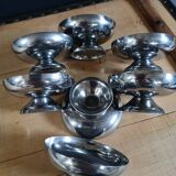 7 coupes à glace anciennes en inox