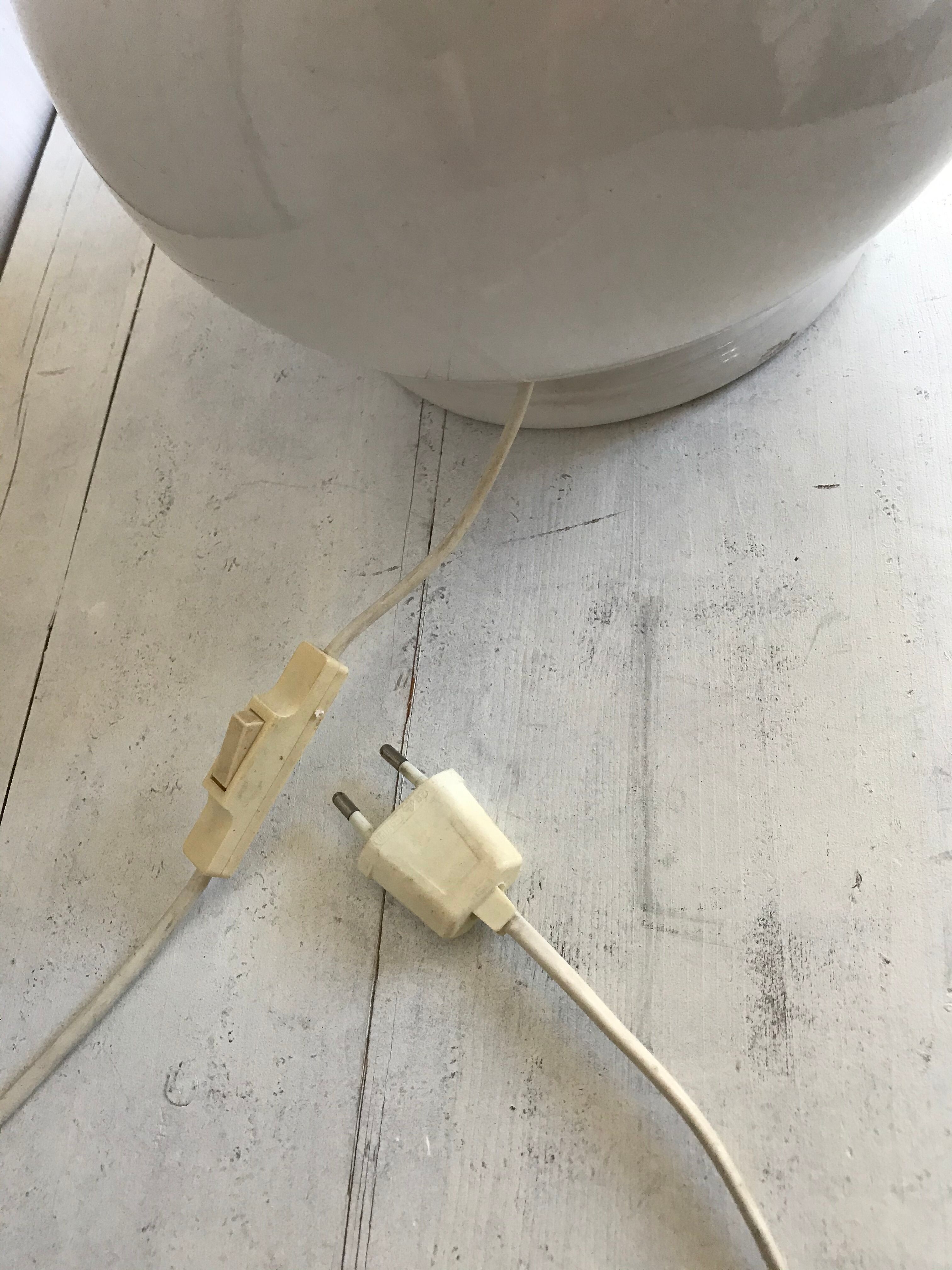 Vintage ceramic lamp foot