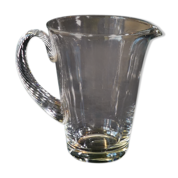 Pichet carafe a orangeade em verre soufflé