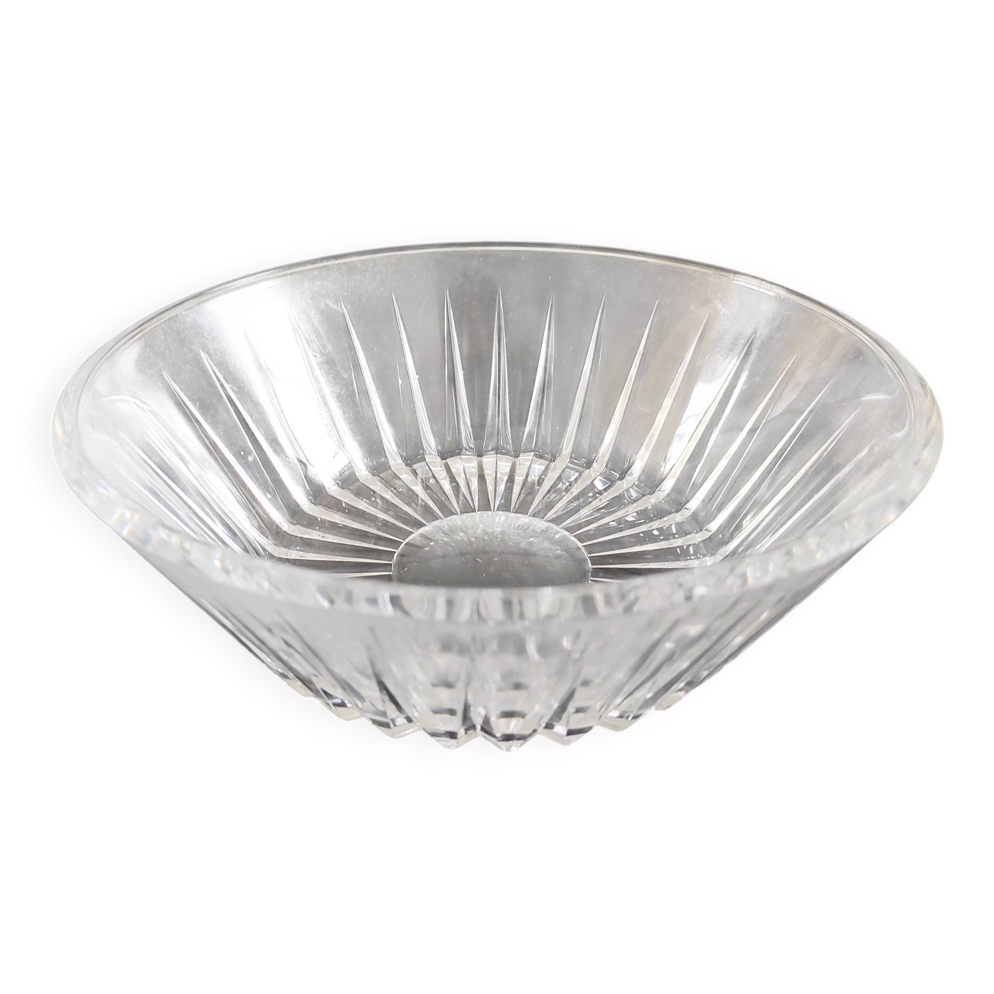 Val Saint Lambert crystal dish