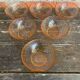 6 vintage pink moulded glass bowls arcoroc rosaline