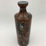 Vintage glazed terracotta ceramic, signed Yvon Roy, Ateliers Montgolfier - 1960s