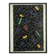 Elie Dayan, Untitled (abstract motif). Mixed media on paper.
