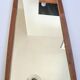 Midcentury Long Teak Wall Mirror, Denmark, 1960s