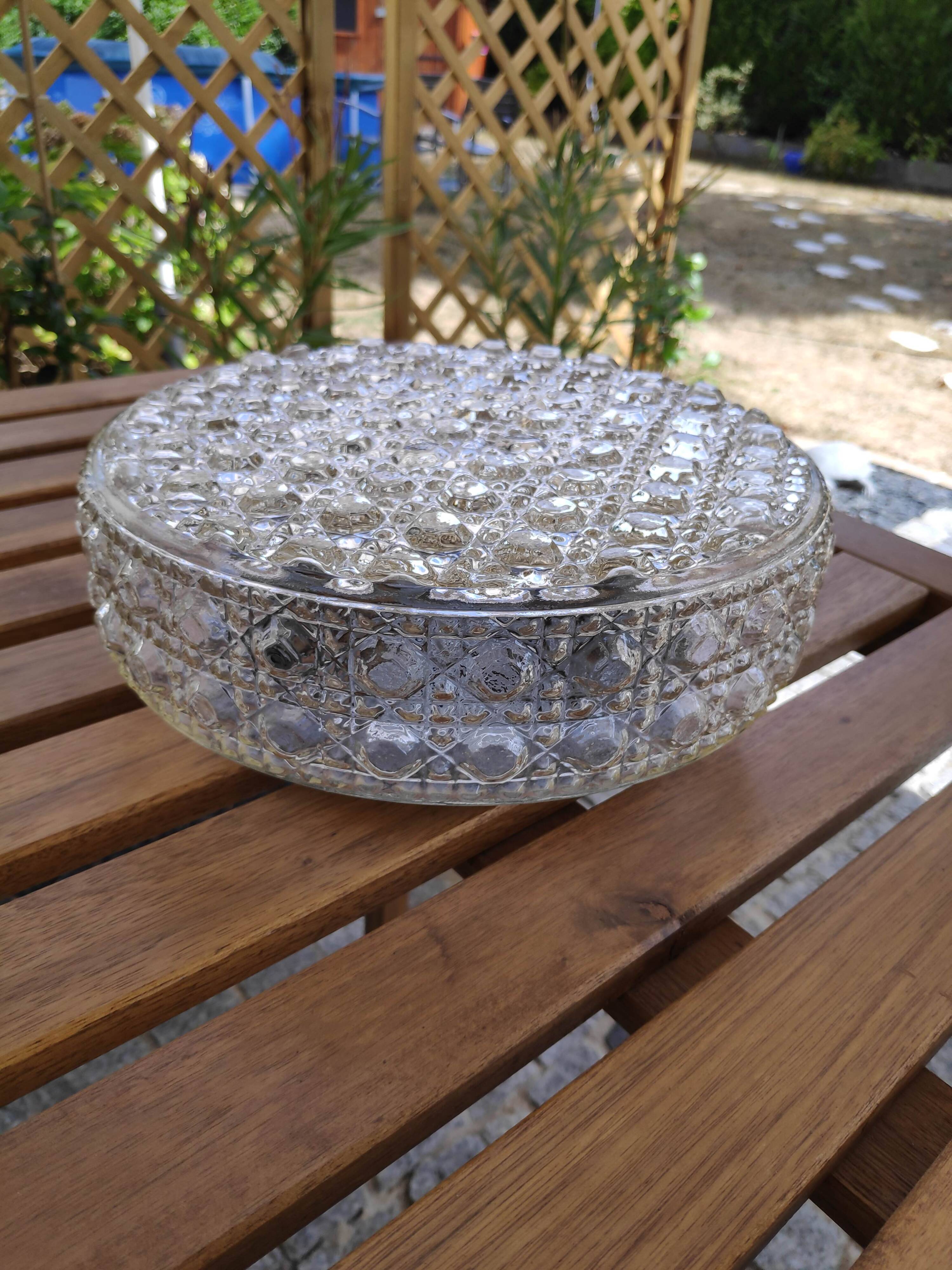 Grand plafonnier rond 2 ampoules (L-0266)