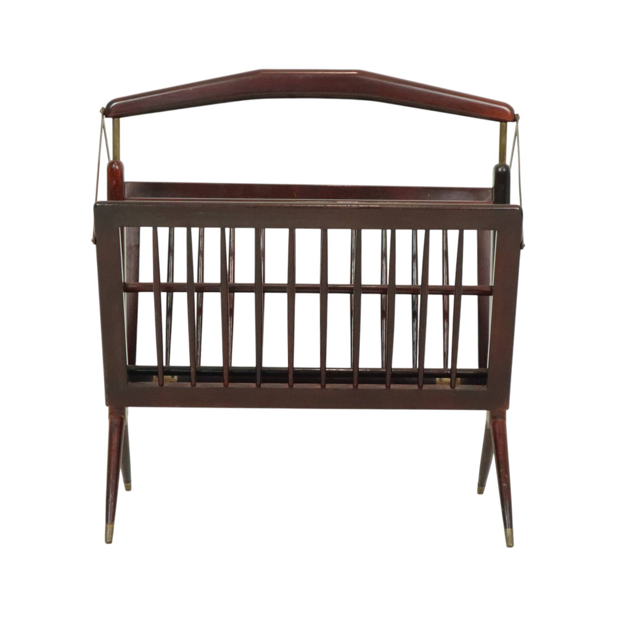 Porte-revues italien en bois Cesare Lacca
