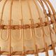 Mid-century Spanish rattan pendant lamp