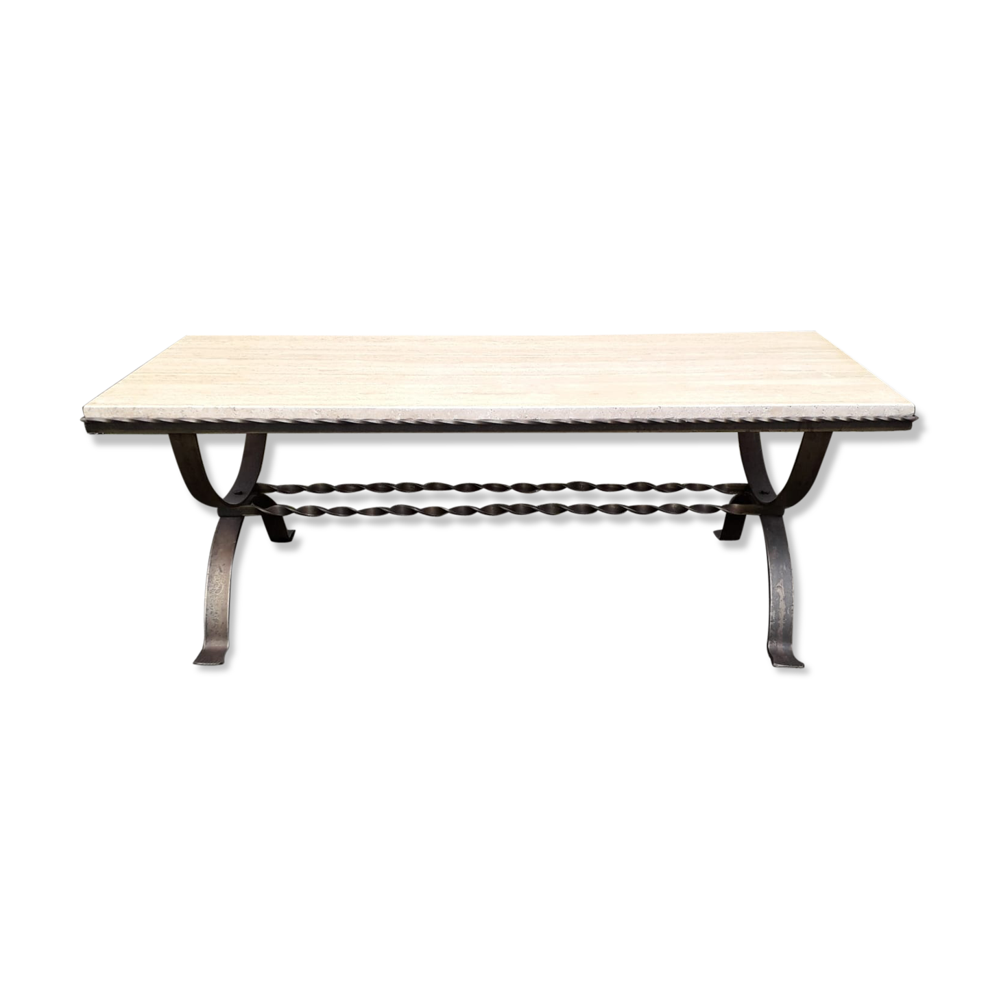 Coffeetable immitation marble 1950's